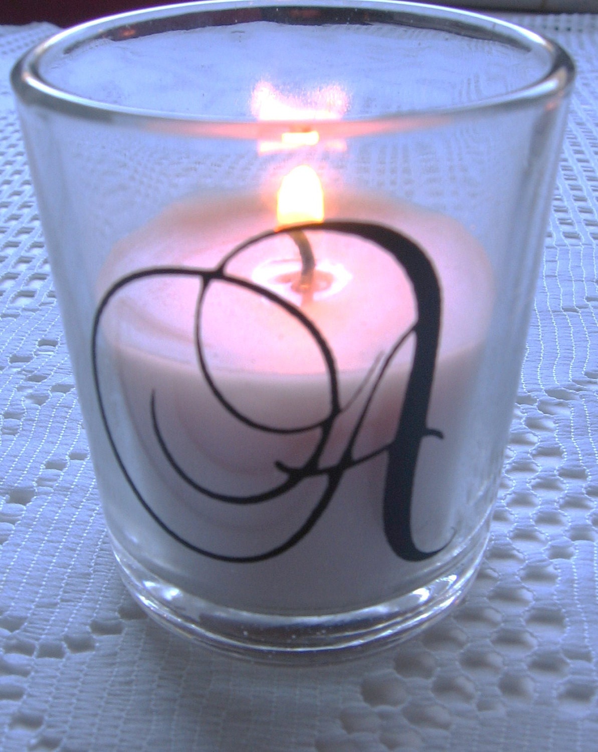 36 Vinyl Monogrammed Initials - The SAME LETTER -Personalized Wedding Favors - Reception - Custom