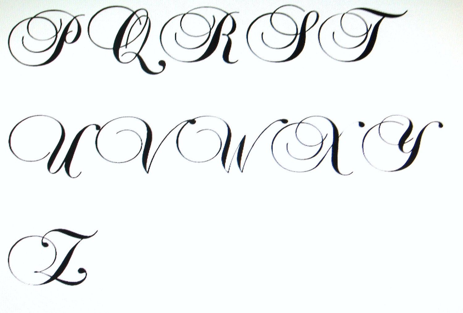 36 Vinyl Monogrammed Initials - The SAME LETTER -Personalized Wedding Favors - Reception - Custom