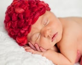Valentine Red Hat Newborn Baby Merino
