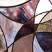 Stained Glass Panel Art - Purple Dust Storm - Suncatcher Window