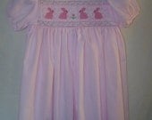 Pink Smocked Dress