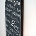CUSTOM WEDDING VOWS - Typography Word Art Sign