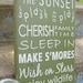 Lake House Rules -Vintage Style- Typography Sign