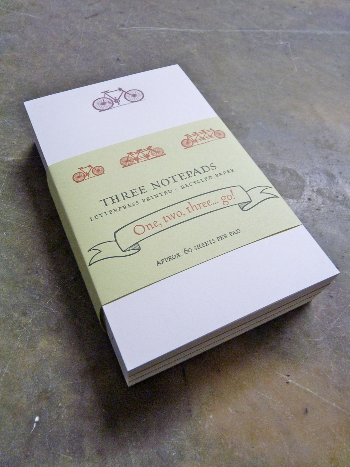 Bicycle Trio Notepad Set