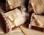 Romantic Feather Pillow Favour Boxes - set of 4