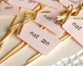 Eat Me Party Picks - blush pink and gold