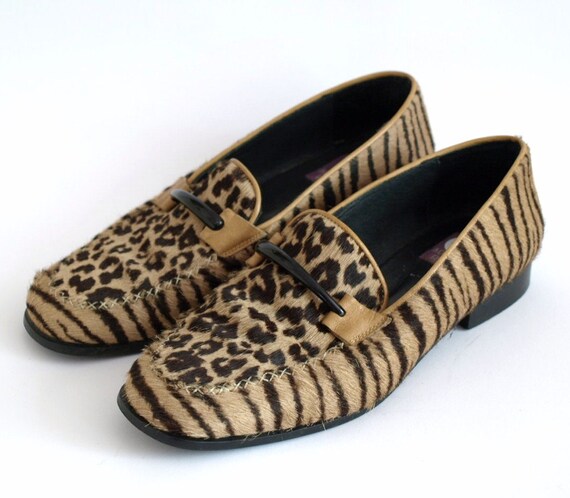 tiger print loafers 1980s safari leopard and tiger print pony by tiger print loafers 1980s safari leopard and tiger print pony by