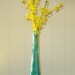 Vintage Teal Blue Bud Vase