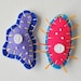 Amoeba and Paramecium Microbe Magnet Pair - Science Microbiology Biology Graduation - Funny Geeky Wool Felt Magnets