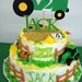 John Deer Tractor Cake Topper - Fully Customizable Unique for Birthday Parties, Baby Showers, Special Occasions