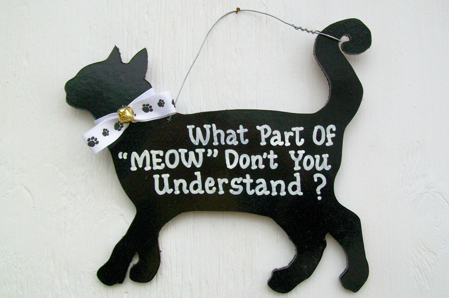 Funny Cat Sign What Part of Meow Don't You Understand
