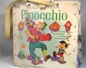 Walt Disney's Pinocchio Record Album Handbag Tote Purse
