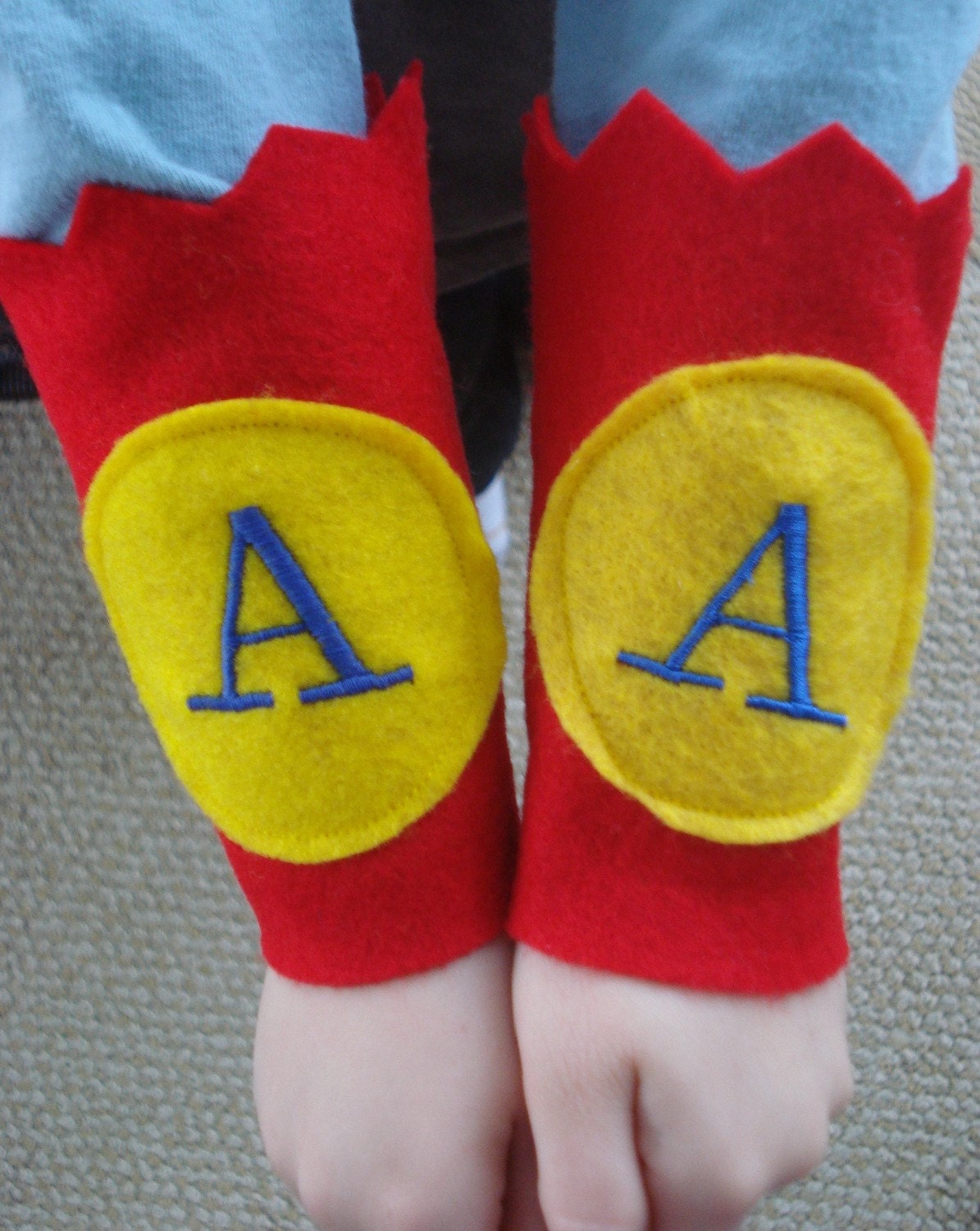 Custom Embroidered Superhero Cuffs