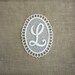 Vintage Embroidered Letter L