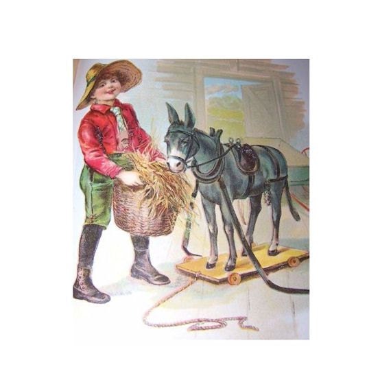 Edwardian Print for Child's Room or Vintage Home Decor