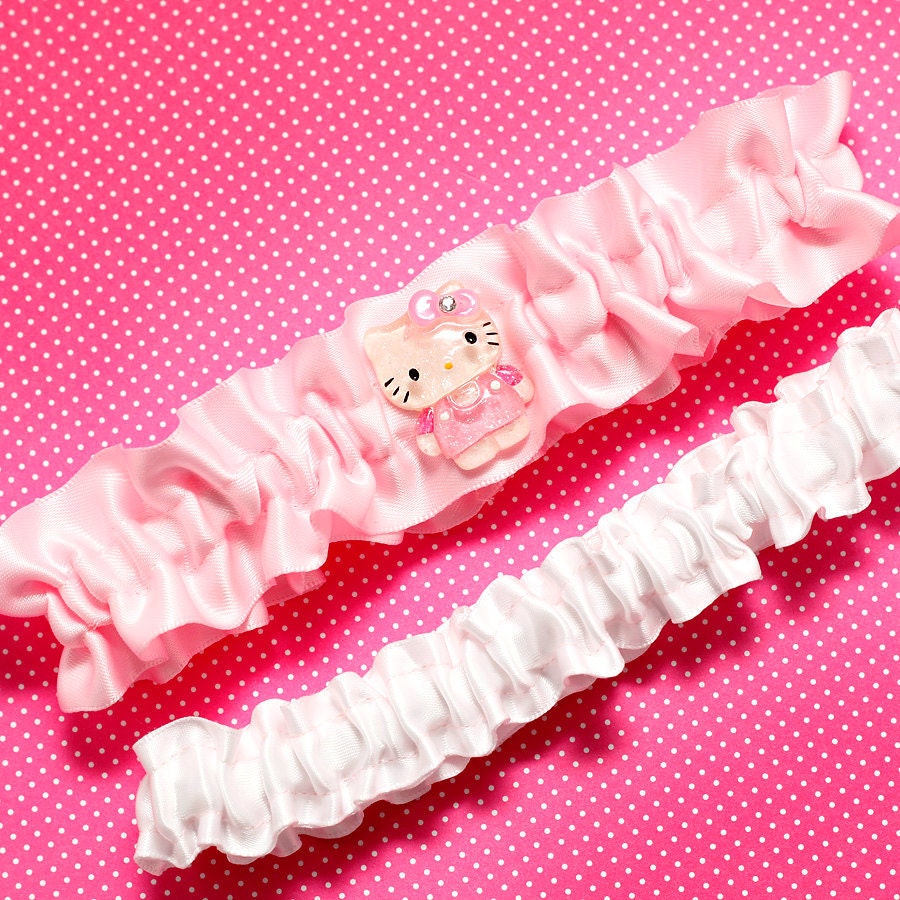 Pink Hello Kitty Bridal Garter SET - SM/MED