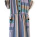 Reserved for Annisa Vintage Cotton Stripe Dress Size L