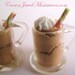 TWO Chocolate Parfaits In Sweet Shoppe Style Glass Mugs by Crown Jewel Miniatures