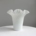 Large Hobnail Milk Glass Vase - Early Fenton, 1950s