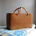 Vintage Woven Picnic Basket for Summer Lunches in Brown