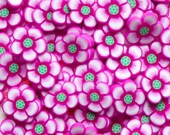 Fimo Cane Polymer Clay Cane Purple Pink Flower Cane Slices Kawaii Nail Decoration Nail Art Scrapbooking Decoden Supplies (75-100 pcs) CFW060