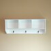 Wall Shelf with Three Cubbies and Bronze Oil Rubbed Hooks
