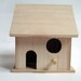 DIY Wooden Bird House- Unpainted Wood Birdhouse / Feeder