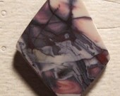 Sci Fi  Porcelain Jasper cab        ...WILD ......   33  x 21  x 4 mm                                4384