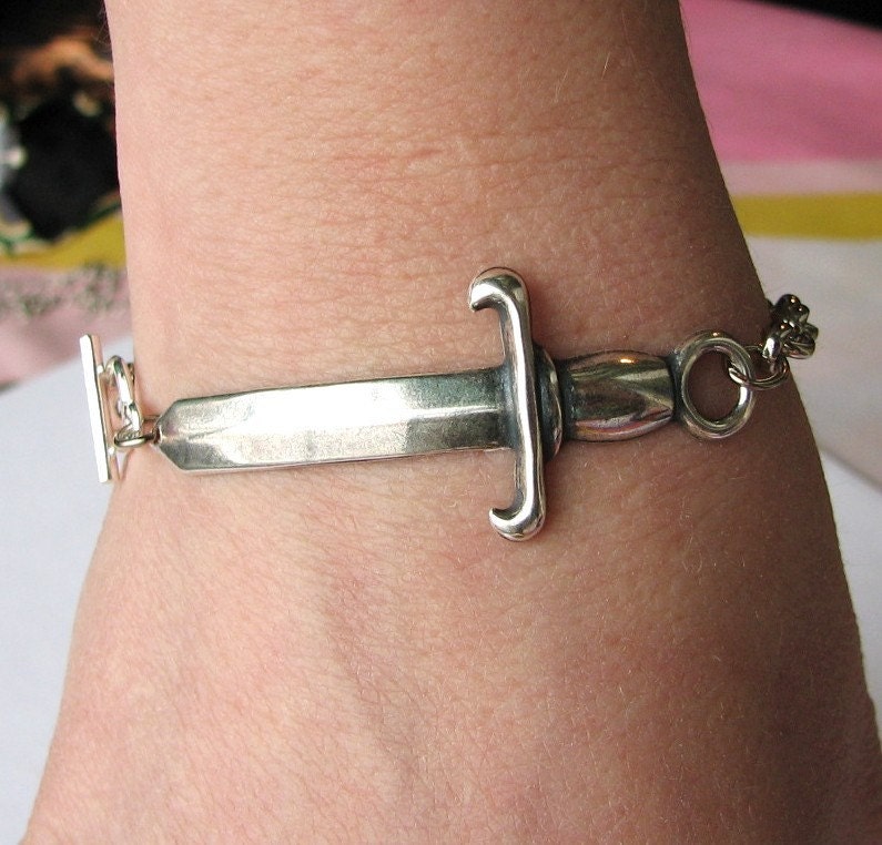 sword bracelet silver