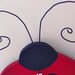 Ladybug Clock - Hand Painted Wood, Scroll Saw, Customize to make it your own