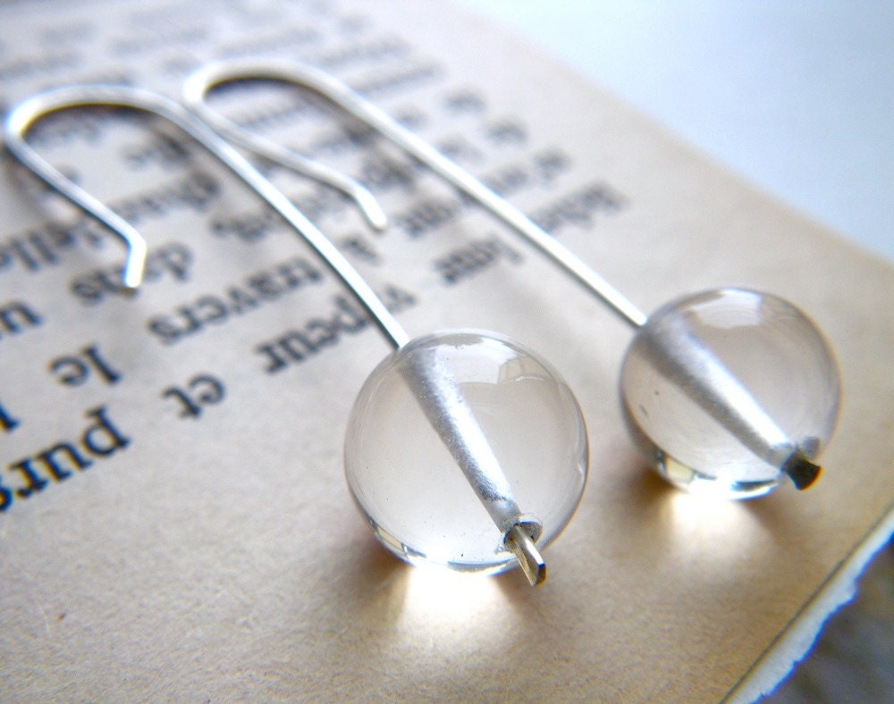 Perfectly Pretty and Pure earrings by Cari-Jane Hakes hybrid handmade from the Essential Simplicity range