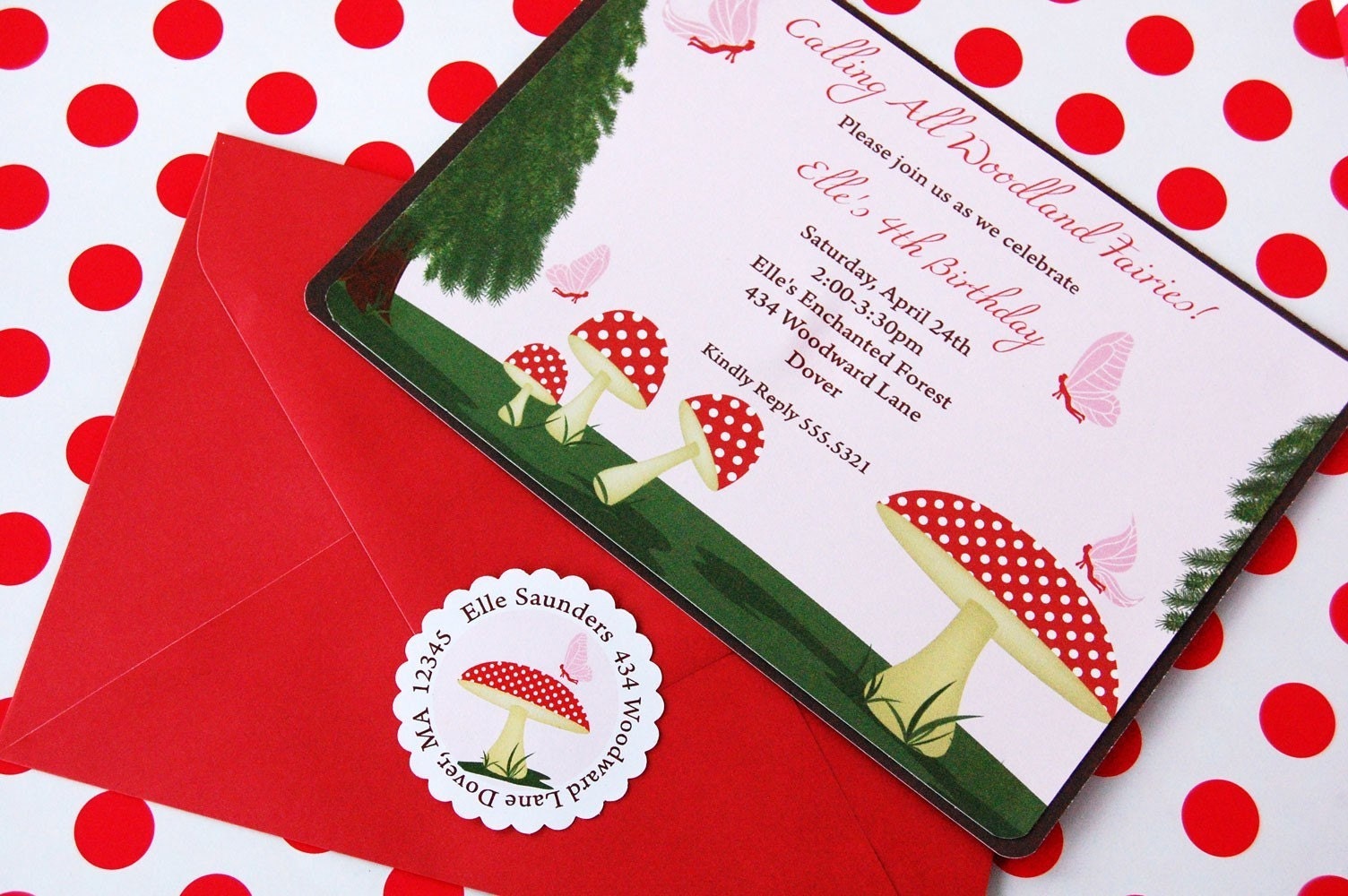 Woodland Fairy Printable Invitation
