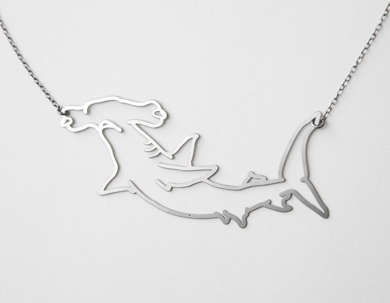 Stainless Hammerhead Shark Necklace