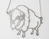 Stainless Bison Necklace