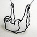 Three toed sloth necklace