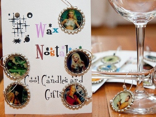Captain Kirk and the Kirkettes Wine Charms