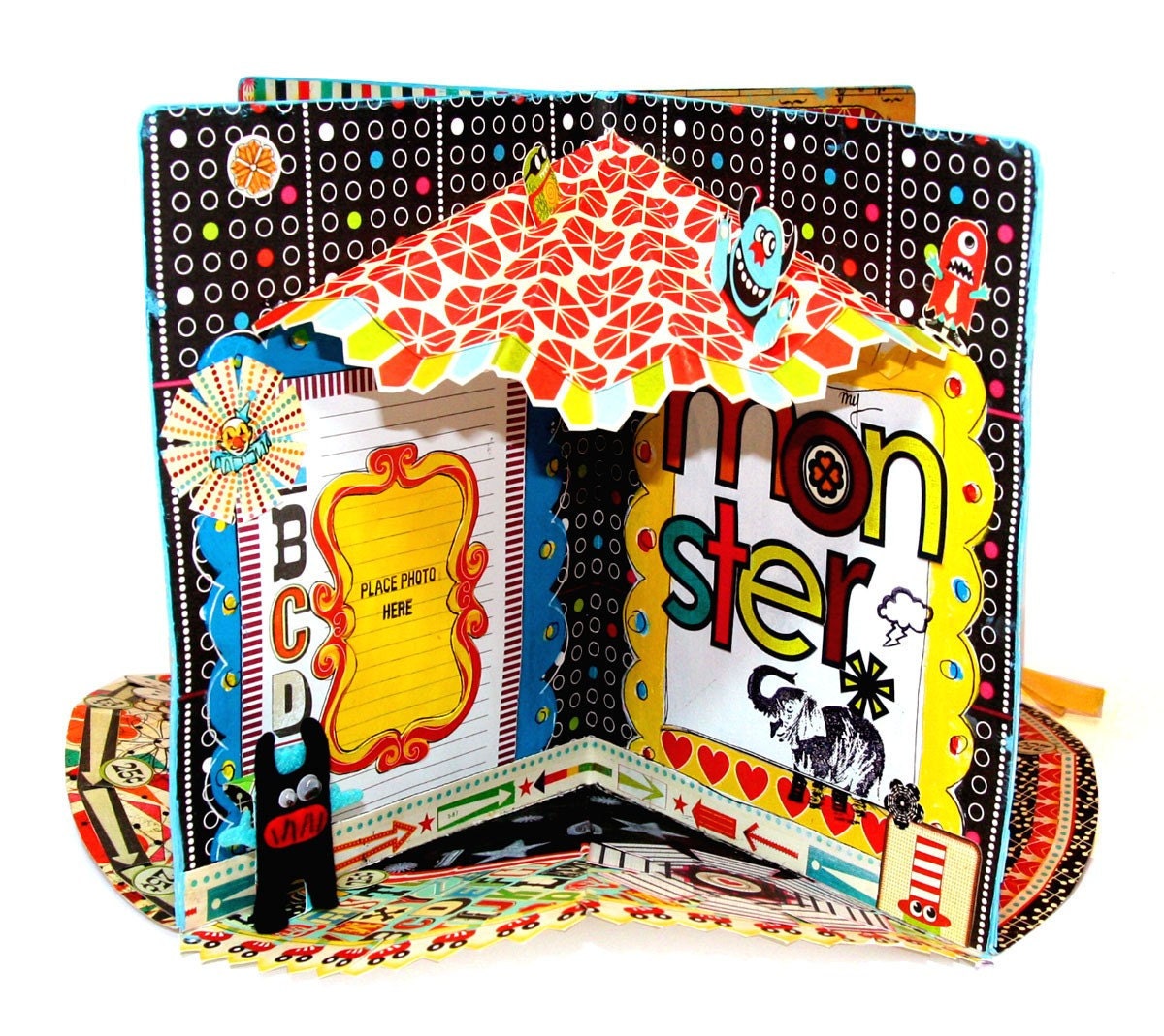 Vintage Circus and Carnival theme  Pop up Book  Class and tutorial