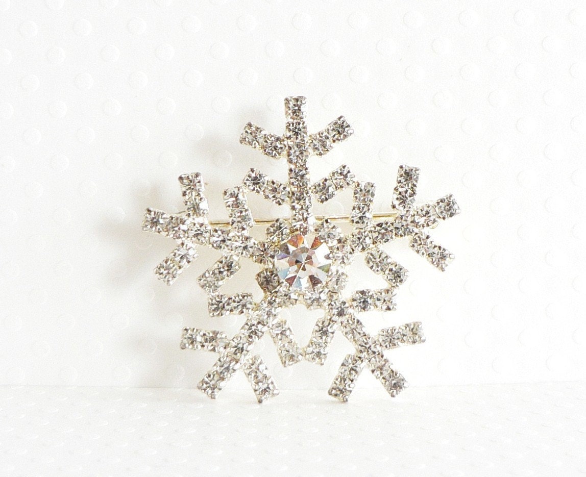 Eisenberg Ice Brooch Sparkly Snowflake - auntemilie