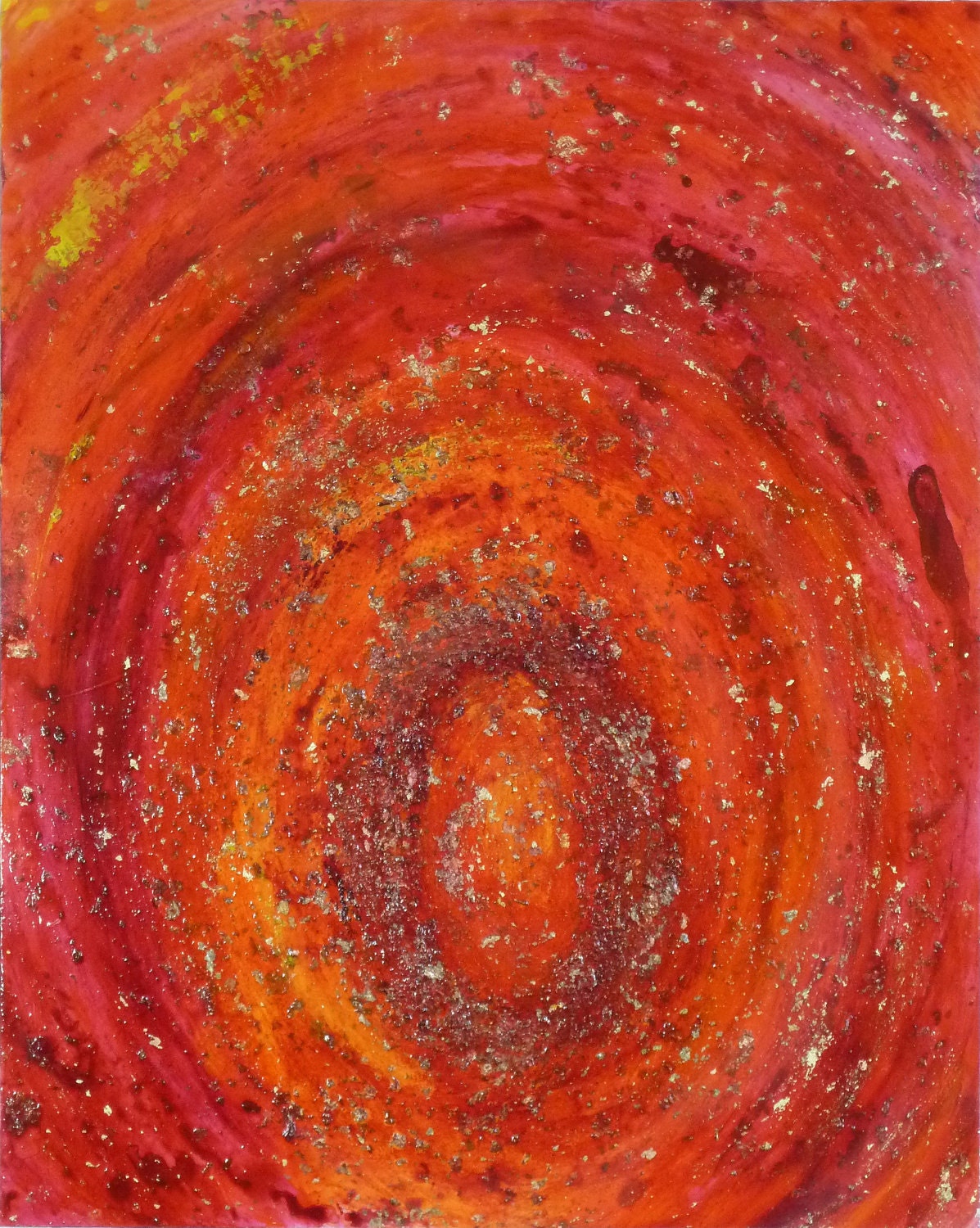 Orange Abstract Painting