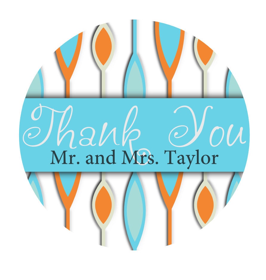 Ready to print digital 2 in. custom thank you tags/stickers/labels
