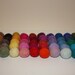 50 felted balls,15 -18mm MultiColor more than 45 different colors