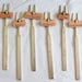 Sale Garden Marker Forks - ITALIAN HERB - 6 PC Set - Urban, Cottage, Shabby Chic, Vintage Silver Reclaimed Copper Tags. Upcycled Recycled