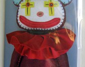 Clown Blank Greeting cards Artist Bears Birthday Valentine