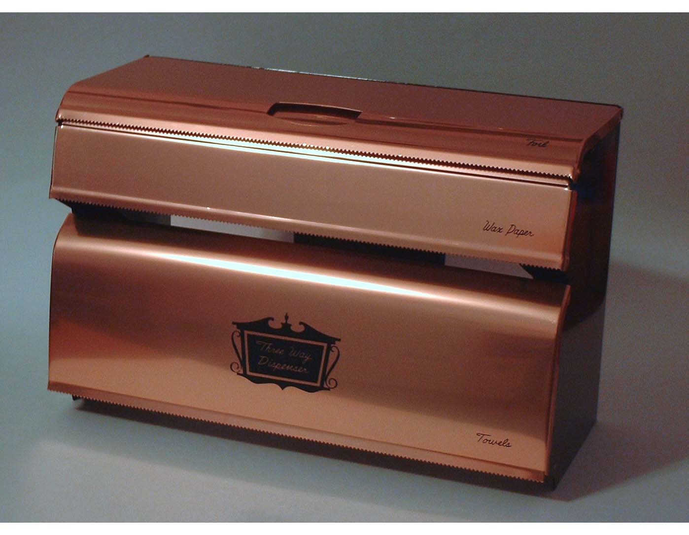 Vintage Copper Triple Roll Dispenser by West Bend - Never Used