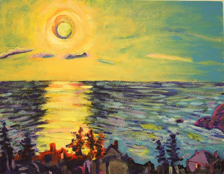 Monhegan Sunset, Dec. 21, 2009
