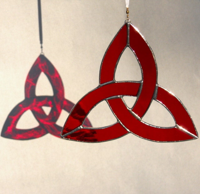 Stained Glass Trinity Knot