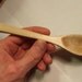 Eating spoon hand carved from hard maple