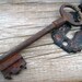 Antique French Key and Farmhouse Keyhole Steampunk Found Object Upcycled Necklace