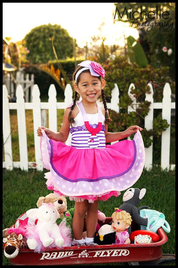 Doc McStuffins inspired Ribbon Necklace Dress up Stethoscope