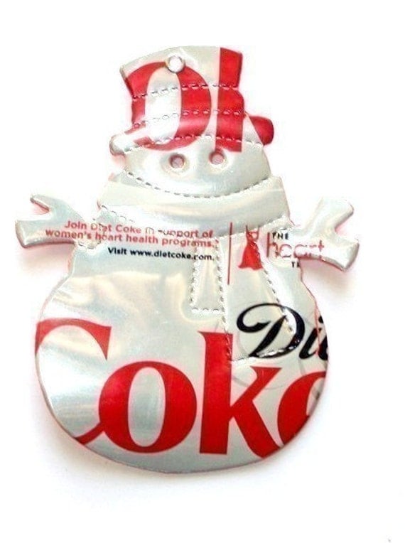 items similar to recycled soda can art diet coke snowman items similar to recycled soda can art diet coke snowman